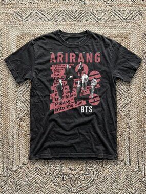 BTS Graphic Tee Arirang World Tour 2026 Concert T-Shirt Kpop Merch Gift Unisex